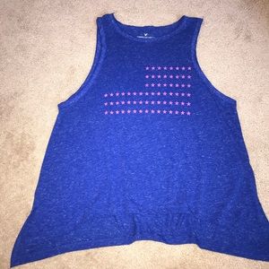 American Eagle USA flag tank top